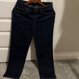 Talbots Women's Classic Slim fit Navy Straight Leg Jeans